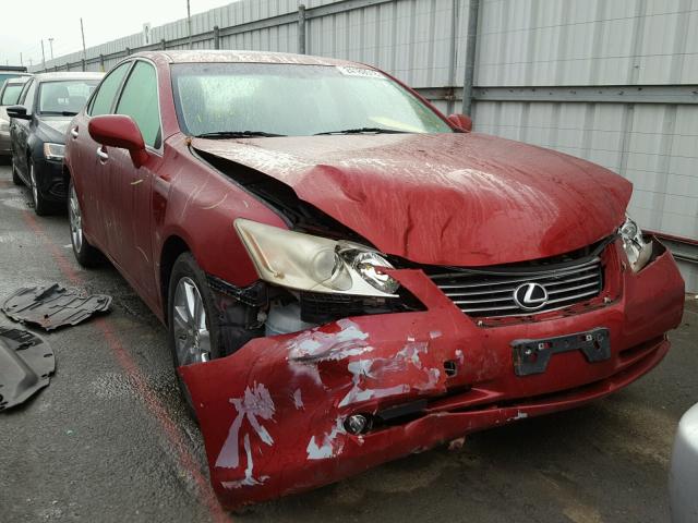 JTHBJ46G192285342 - 2009 LEXUS ES 350 RED photo 1