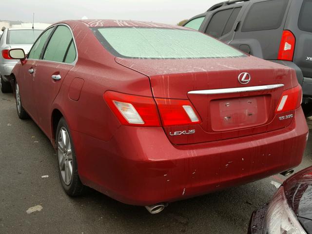 JTHBJ46G192285342 - 2009 LEXUS ES 350 RED photo 3