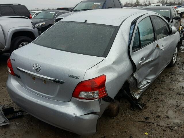 JTDBT4K38B1404787 - 2011 TOYOTA YARIS SILVER photo 4