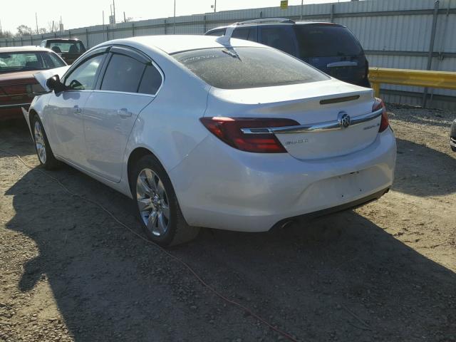 2G4GK5EX4G9135697 - 2016 BUICK REGAL WHITE photo 3