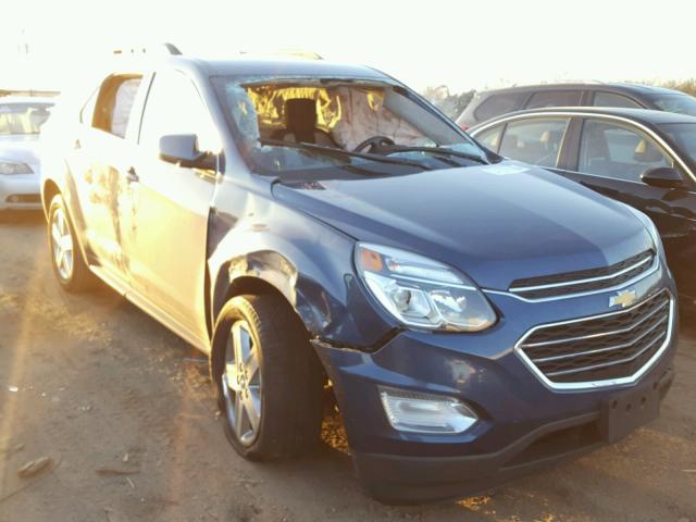 2GNALCEK5G6169317 - 2016 CHEVROLET EQUINOX LT BLUE photo 1