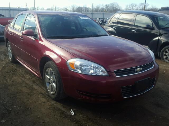 2G1WT57KX91157969 - 2009 CHEVROLET IMPALA 1LT RED photo 1