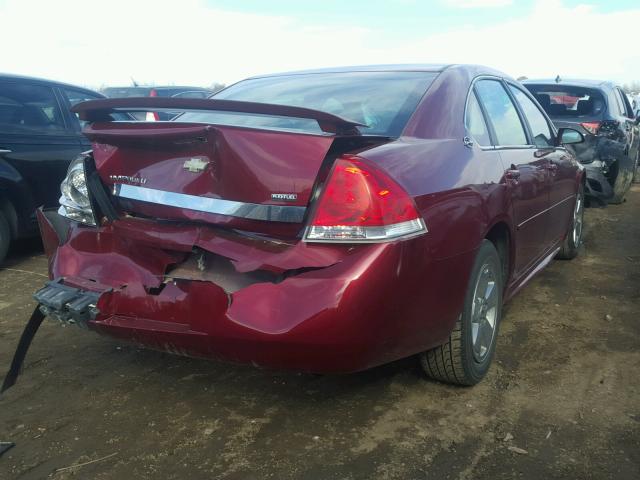 2G1WT57KX91157969 - 2009 CHEVROLET IMPALA 1LT RED photo 4