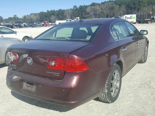 1G4HD57237U204494 - 2007 BUICK LUCERNE CX MAROON photo 4