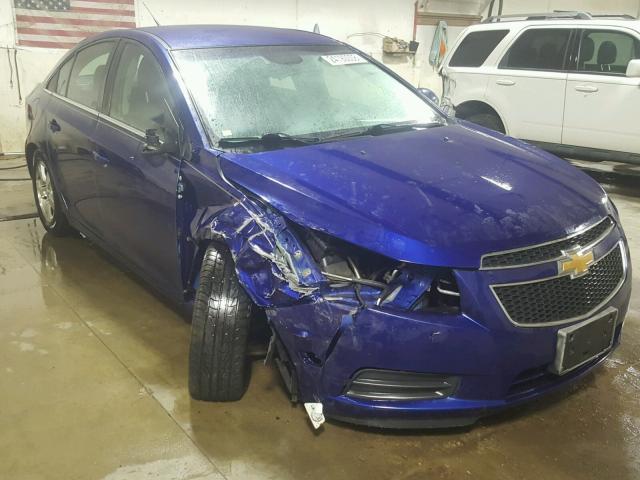 1G1PC5SB9D7225105 - 2013 CHEVROLET CRUZE LT BLUE photo 1