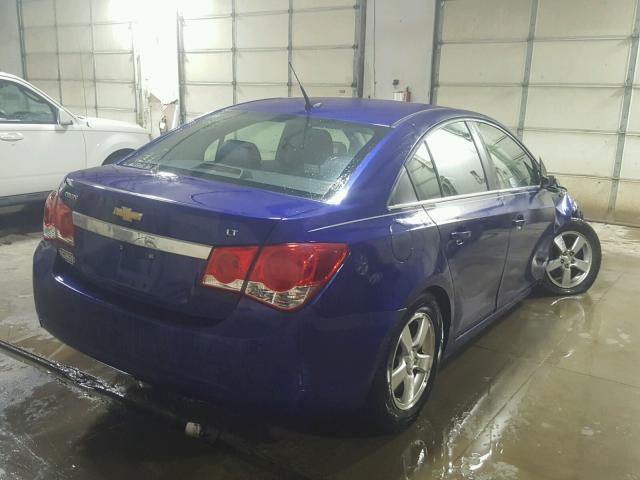 1G1PC5SB9D7225105 - 2013 CHEVROLET CRUZE LT BLUE photo 4