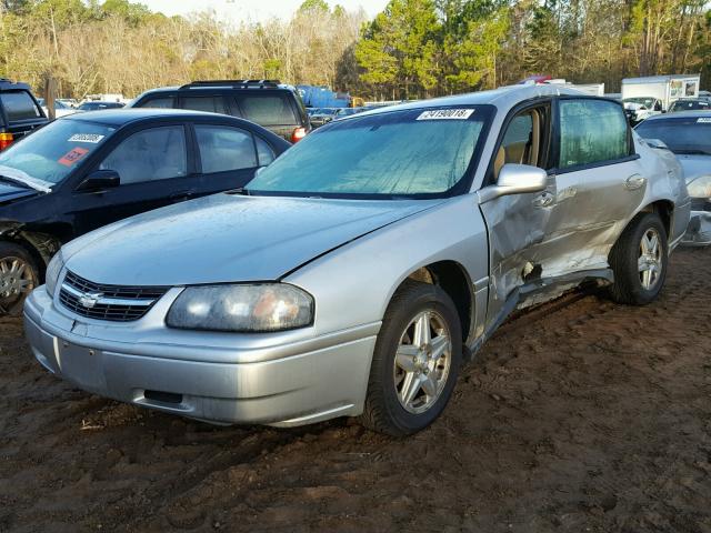 2G1WF52E959389211 - 2005 CHEVROLET IMPALA SILVER photo 2