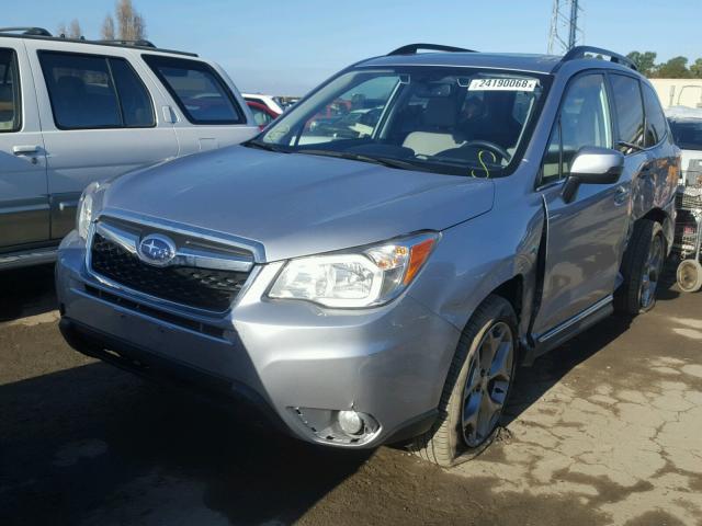 JF2SJAWC9FH831408 - 2015 SUBARU FORESTER 2 SILVER photo 2