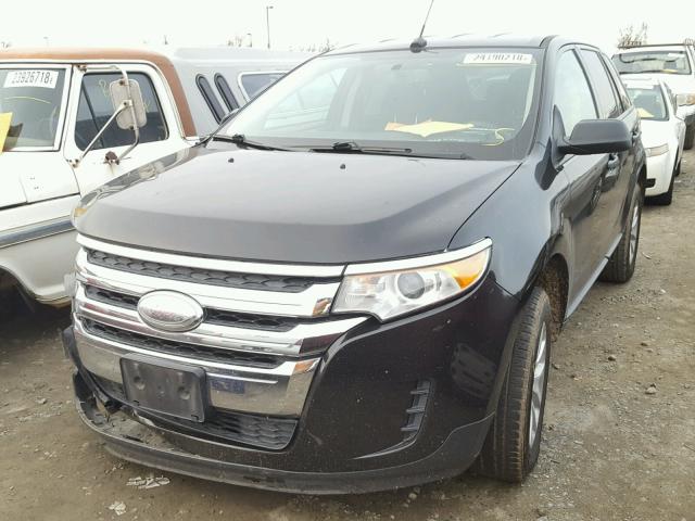 2FMDK3GC9DBC30844 - 2013 FORD EDGE SE BLACK photo 2