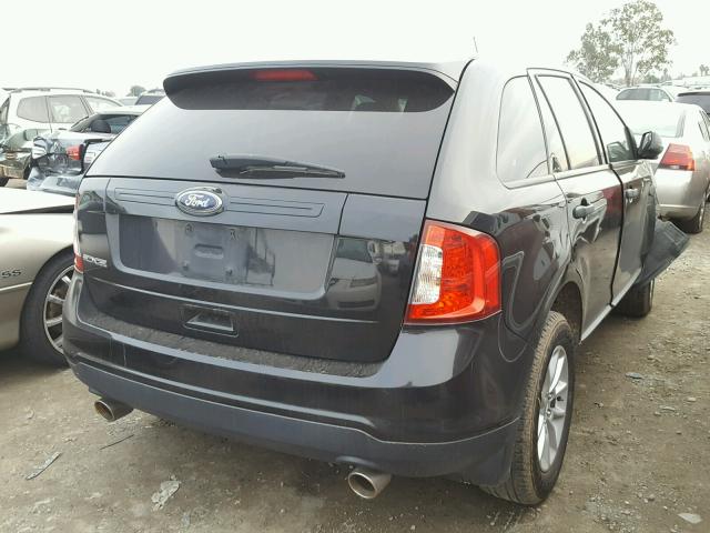 2FMDK3GC9DBC30844 - 2013 FORD EDGE SE BLACK photo 4