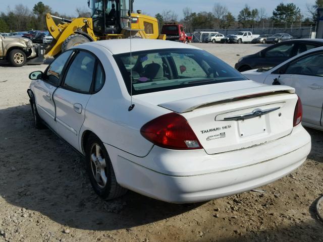 1FAFP55212A268037 - 2002 FORD TAURUS SES WHITE photo 3