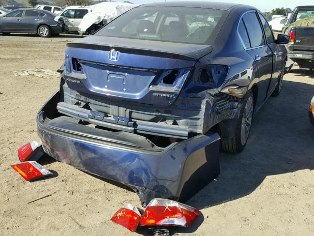 1HGCR2F52EA237979 - 2014 HONDA ACCORD SPO BLUE photo 4