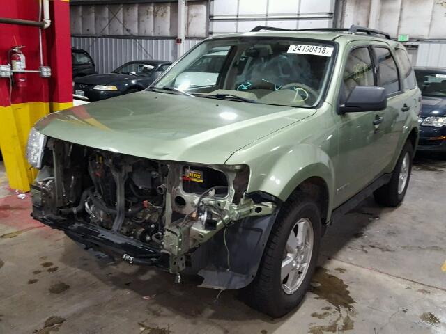 1FMCU03Z48KB41418 - 2008 FORD ESCAPE XLT GREEN photo 2