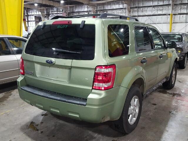 1FMCU03Z48KB41418 - 2008 FORD ESCAPE XLT GREEN photo 4