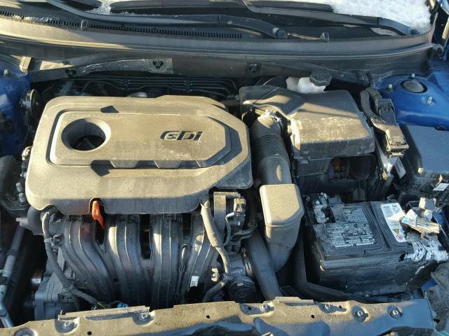 5NPE24AF4GH409917 - 2016 HYUNDAI SONATA SE BLUE photo 7