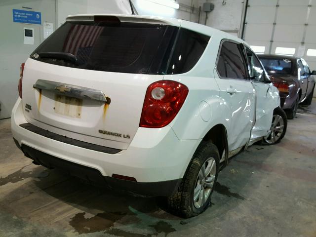 2CNF1CEWXA6201215 - 2010 CHEVROLET EQUINOX LS WHITE photo 4