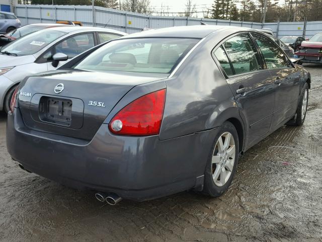 1N4BA41E54C912253 - 2004 NISSAN MAXIMA SE GRAY photo 4