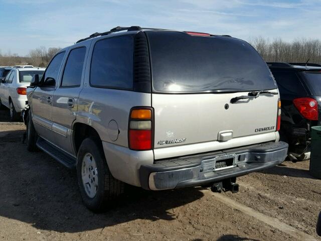 1GNEK13Z34R123977 - 2004 CHEVROLET TAHOE K150 SILVER photo 3