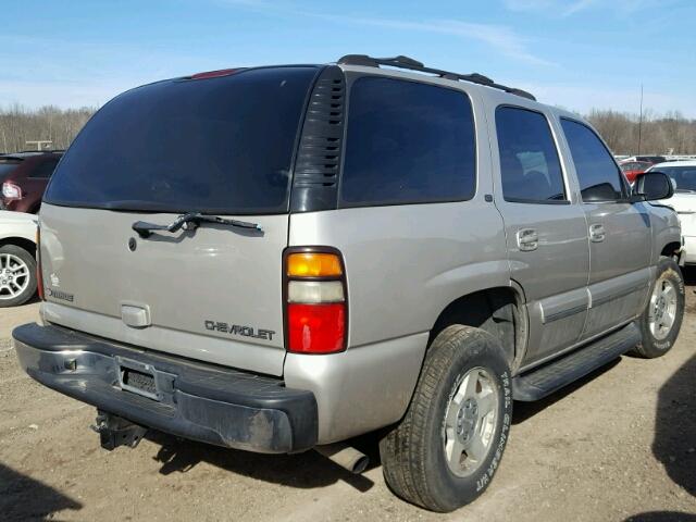 1GNEK13Z34R123977 - 2004 CHEVROLET TAHOE K150 SILVER photo 4