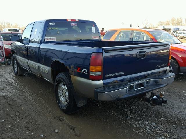 2GCEK19T721311516 - 2002 CHEVROLET SILVERADO BLUE photo 3