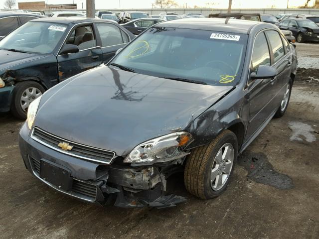 2G1WG5EK8B1130878 - 2011 CHEVROLET IMPALA LT GRAY photo 2