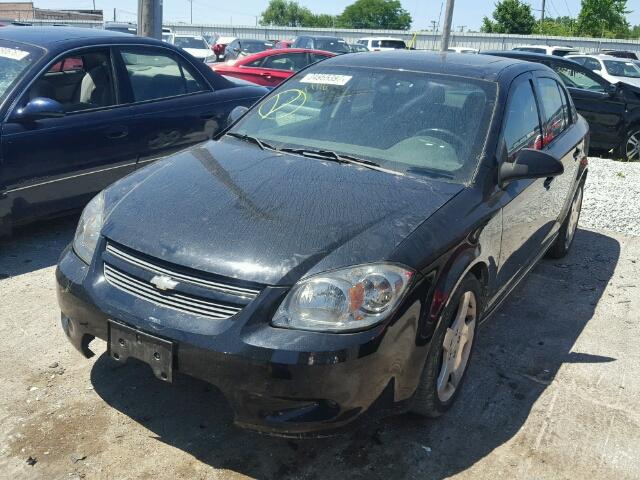 1G1AF5F53A7229079 - 2010 CHEVROLET COBALT 2LT BLACK photo 2