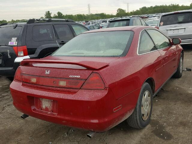 1HGCG2244XA026093 - 1999 HONDA ACCORD LX RED photo 4