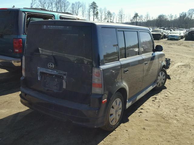 JTLKT324554002302 - 2005 TOYOTA SCION XB BLUE photo 4