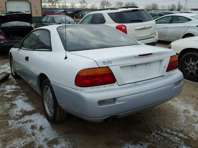 4C3AU52N9TE322337 - 1996 CHRYSLER SEBRING LX WHITE photo 3