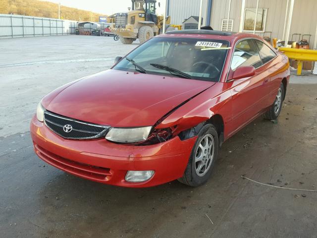 2T1CG22P31C456869 - 2001 TOYOTA CAMRY SOLA RED photo 2