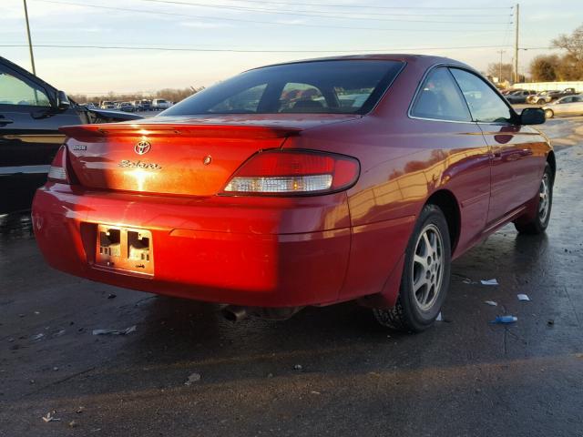 2T1CG22P31C456869 - 2001 TOYOTA CAMRY SOLA RED photo 4