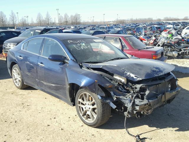 1N4AA5AP4EC488536 - 2014 NISSAN MAXIMA S BLUE photo 1