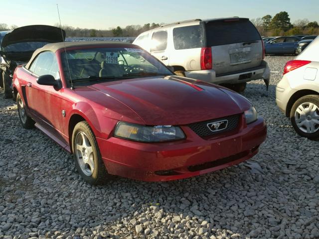 1FAFP44664F155205 - 2004 FORD MUSTANG RED photo 1