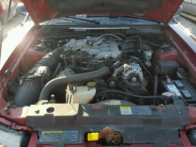 1FAFP44664F155205 - 2004 FORD MUSTANG RED photo 7