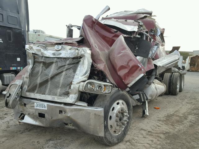 1XPXD49X88D739226 - 2008 PETERBILT 389 MAROON photo 2