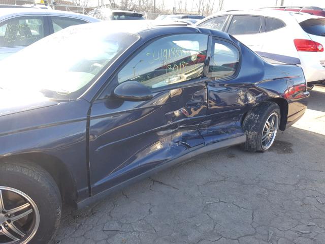 2G1WW12EX29122020 - 2002 CHEVROLET MONTE CARL ლურჯი ფოტო 9