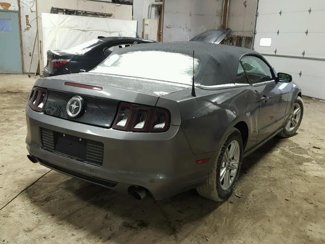 1ZVBP8EM5D5278641 - 2013 FORD MUSTANG GRAY photo 4