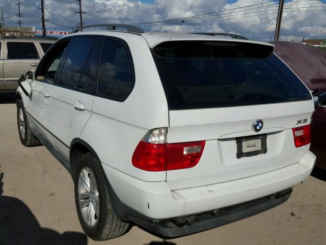 5UXFB535X5LV14841 - 2005 BMW X5 4.4I WHITE photo 3