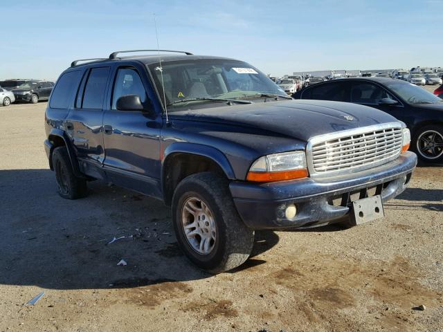 1B4HS48N62F151295 - 2002 DODGE DURANGO SL BLUE photo 1