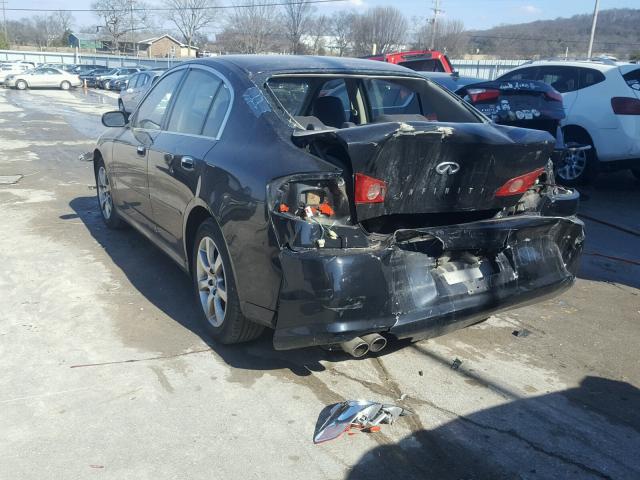 JNKCV51F25M315251 - 2005 INFINITI G35 BLACK photo 3