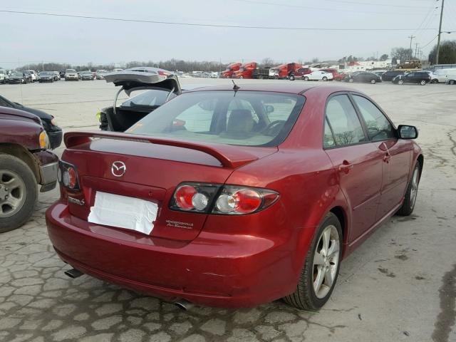 1YVHP80C165M40578 - 2006 MAZDA 6 I MAROON photo 4