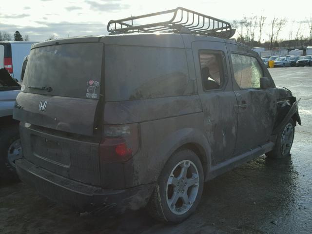 5J6YH18917L004761 - 2007 HONDA ELEMENT SC BROWN photo 4