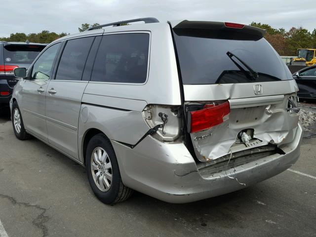 5FNRL38758B015852 - 2008 HONDA ODYSSEY EX SILVER photo 3