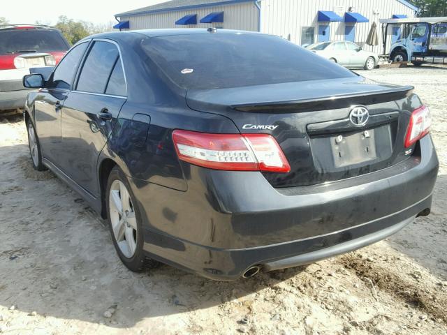 4T1BF3EK4BU668166 - 2011 TOYOTA CAMRY BASE BLACK photo 3