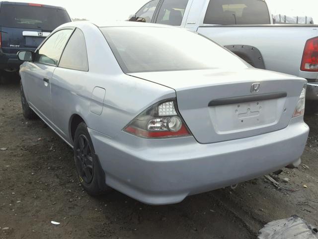 1HGEM21195L042316 - 2005 HONDA CIVIC DX V SILVER photo 3