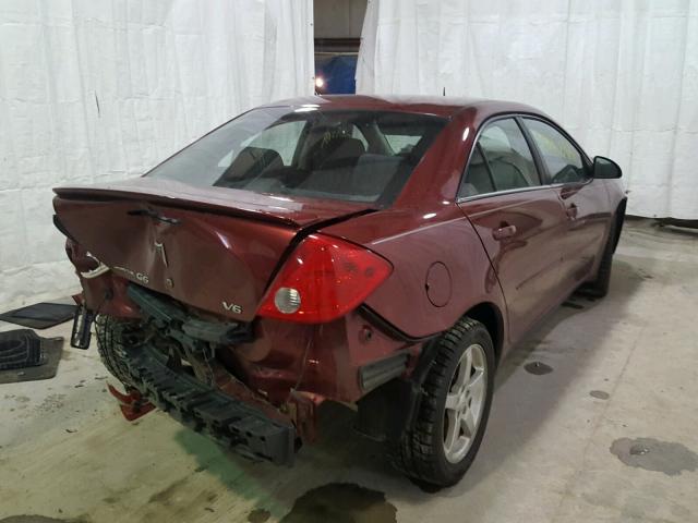 1G2ZG57N984189757 - 2008 PONTIAC G6 BASE MAROON photo 4