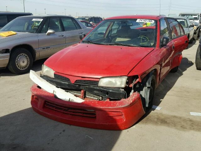 JA3AY26C2YU062884 - 2000 MITSUBISHI MIRAGE DE RED photo 2