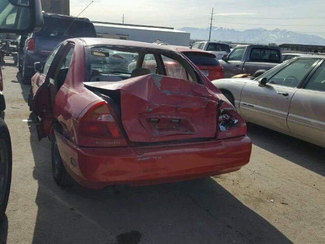 JA3AY26C2YU062884 - 2000 MITSUBISHI MIRAGE DE RED photo 3