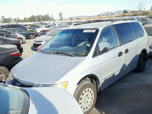 2HKRL18532H529386 - 2002 HONDA ODYSSEY LX SILVER photo 2