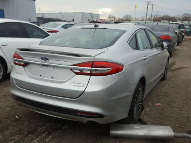 3FA6P0RU9JR150904 - 2018 FORD FUSION TIT SILVER photo 4